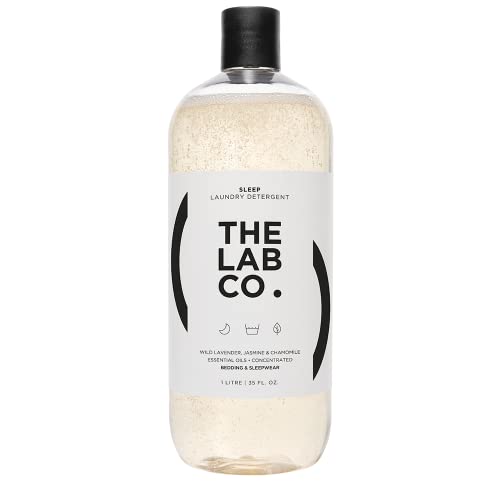 The Lab Co. Sleep Wash 1 Litre. Relaxing Laundry Detergent with Wild Lavender And Chamomile. Plant Based. Non-Bio. Concentrated. Up to 64 washes. For bedding and sleepwear.