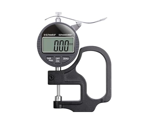 Calibrador digital de espesores para medir papel, tela y metal, resolución 0,01 mm miniatura 1