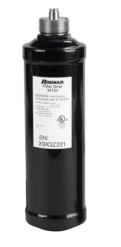 Robinair 34724 A/C Recycling Filter-Drier Spin-On Replacement Filter - Compatible with 34288, 34288NI, 34788, 34788NI, 34788NI-H, 34888HD, 34988, 34988NI, 34998, AC1234-4/6/9 RRR Machines + More