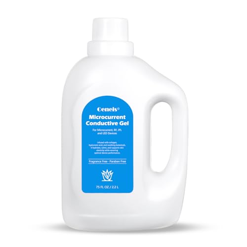 Oeneis Microcurrent Conductive Gel for Face, Hydrating Collagen Radio Frequency Gel, with Hyaluronic Acid & Aloe Vera, Fragrance-Free, Paraben-Free, 75 fl oz