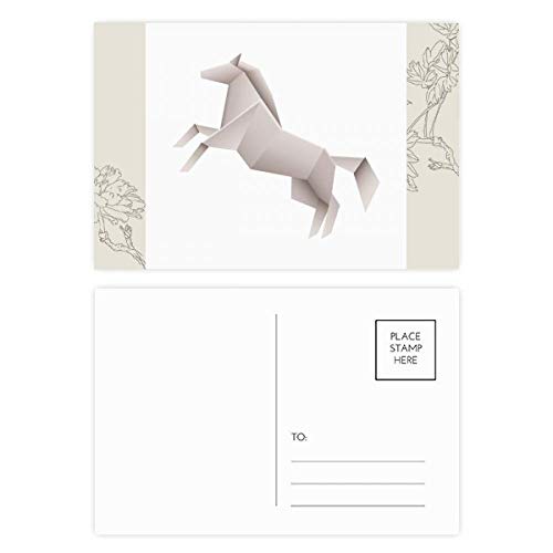 Carte postale Merci géométrique format 5,7x3,8 pouces lot de 20 pour correspondance et vœux