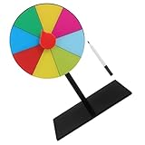 TOYANDONA Roulette Spiel Für Den Unterricht Belohnungsrad Im Klassenzimmer Jahrmarktsrad Drehrad Für Messen Preisrad Weihnachtsfeierspiele Tombolarad