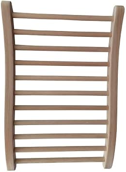 Canadian Hemlock Wooden Sauna Backrest - Premium Sauna Backrest Suitable for All Sauna Rooms, Ergonomic S-Curve Lumbar Support, Luxury Sauna Accessories 20 * 13.3inch