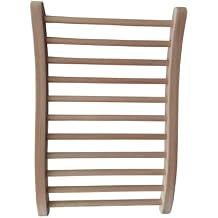 Hemlock Round Stick Sauna Backrest, 20.87 * 13.39 * 2.76 in, for Enhancing The Comfort of Your Steam Sauna, Infrared Sauna, Traditional Sauna