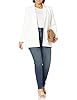 The Drop Women's Blake Long Blazer, Ivory, X-Large #3