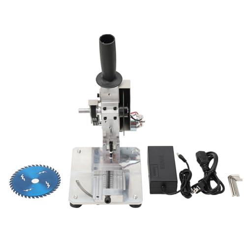 YILIKISS Tragbar Metalltrennsäge 0-45° Tragbar Mini Tischkreissäge Trennsäge Kappsäge Metalltrennschleifer Metallsäge Eisensäge 220V
