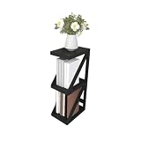 WANGHAI2024M Bookcases 3-Tier Open Narrow Carbon Steel Small Bookshelf Storage Stand for Home Office