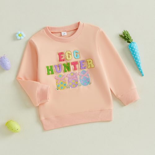 Toddler Easter Shrit Baby Boy Girl Outfit Crewneck Sweatshirt Long Sleeve Shirts Holiday Clothes 0-8Y3