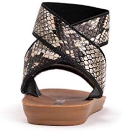 MUK LUKS womens About Me - Black Flat Sandal, Black, 9 US | Image 2