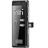 64GB Digital Voice Activated Recorder with Playback – 4552 Hours Audio Recording Device, 3072Kpbs HD Dual MIC Tape Recorder Device for Lecture A-B Repeat, MP3 Player,【64GB TF Card Included】