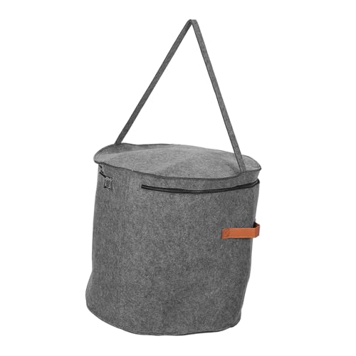 MUCKLILY Boxes Hat Storage Box Hats Storage Hat Case for Hat Holder Hat Bags for Travel Hat Holder for Trucks Storage for Hats Hat Carrier Case for Travel Non-woven Fabric Grey
