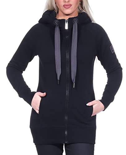 Preisvergleich Produktbild Elbsand Damen Kapuzen-Sweatjacke Kria 70161-00 quarz_dtm (99401) L