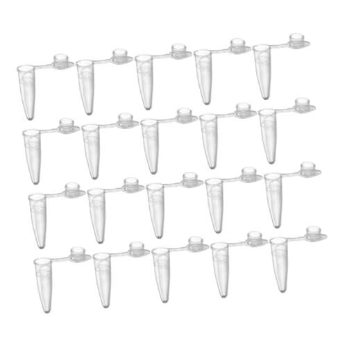 MUCKLILY Pack Plastic Centrifuge Tubes Flat Tops Microcentrifuge Vials for Lab Use