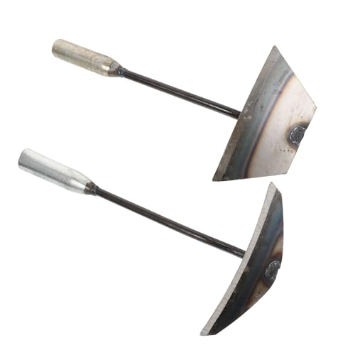 BCOATH 2Pcs Hand Hoes Gardening Tools for Weeding Digging Landscaping Lightweight Portable Design for Outdoor and Camping Use