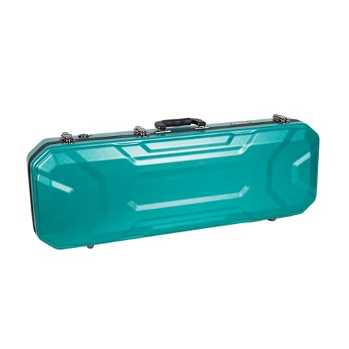Crossrock Oblong Case fits 4/4 Full-Size Violin, Includes Interior Compartment, 2 Bow Holders, Security Lock, and Detachable Straps-Mint Blue (CRA860VFMB-R) by Crossrock - Image 4