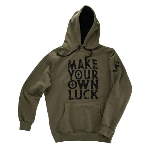Lane Frost Make Your Own Luck Hoodie Green L