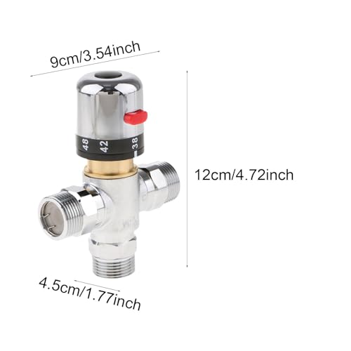 Válvula mezcladora termostática G3/macho para control de temperatura 3