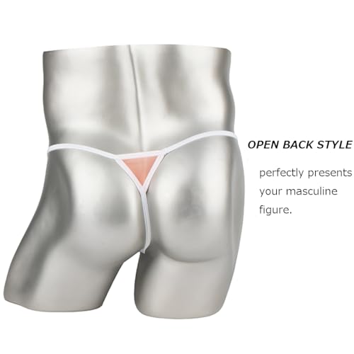 Men Thongs Low Rise G-string See Through Sexy Enhancing Bulge Pouch Underwear Bikini T-Back Clear4