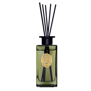 M&SENSE 10.14 oz Large Reed Diffuser Set | Lime Basil Scent Oil Diffuser with Sticks |Hotel Collection Non-Toxic Essential Oil |for Bedroom Bathroom Living Room