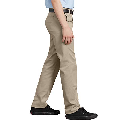 Dickies Khaki Big Boys' Flex Waist Slim Stretch Pant, Desert Sand, 18 #TOP2