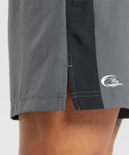 Image of CBlue Men's Outdoor Quick Dry Lightweight Sports Shorts with 2 Zipper Pockets, Breathable Hiking Running Gym Workout Athletic Shorts | CBblue Men's Quick Dry Sports Shorts with Zipper Pocket