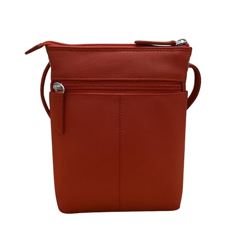 Image of ili New York Leather Mini Sac Crossbody - Genuine Leather Crossbody Bags for Women with RFID Blocking, Adjustable Strap