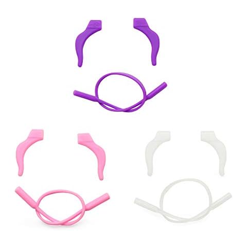 EnzoDate 3 Juegos Niñas Gafas Cordón Silicona Cover