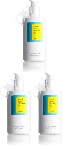 Image of COSRX Low pH Good Morning Gel Cleanser (13.52fl.oz /400ml), BHA Face Wash, Daily Mild Face Cleanser for Sensitive Skin, PH Balancing, Korean Skin Care, Korean Face Wash, Korean Body Wash (Pack of 3)