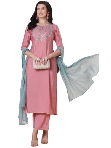 Kurta droite rose femme XL résolvant le besoin de confort et d'élégance habillée