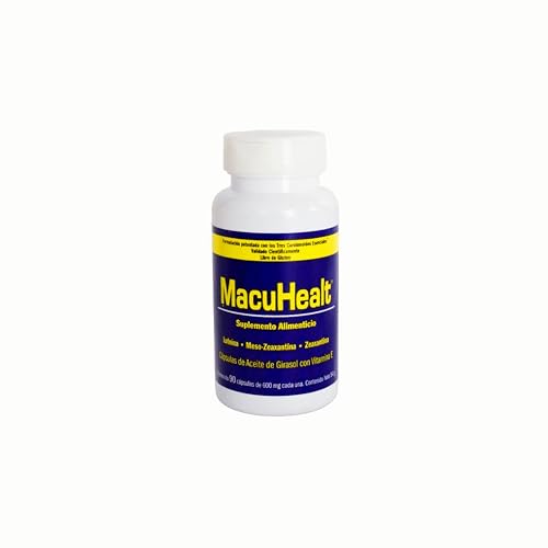 MacuHealt 90 cápsulas blandas Fórmula de triple carotenoides - Vitaminas para los ojos para adultos - suministro para 3 meses - Fórmula nutricional patentada...