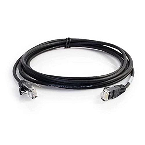 C2G 01097 Cat6 Cable - Snagless Unshielded Slim Ethernet Network Patch Cable, Black (6 Inches)
