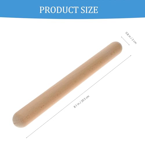 2 baquetas de madera para batería 8.1 in miniatura 3