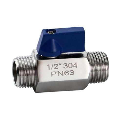 Mini válvula de bola 1/8 de acero inoxidable rosca macho hembra accesorio SS304 3