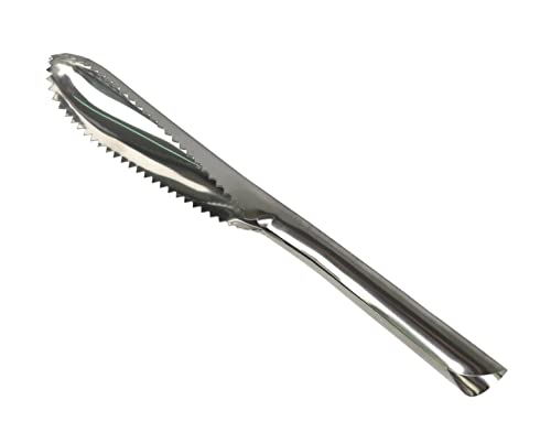 Tredoni 5" Stainless Steel Serrated Fish Scale Scraper/Remover, Fish Scaler Cleaner by Tredoni - Used condition - US$16.95