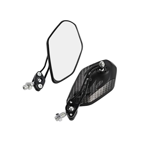 Espejos retrovisores de moto de 8/10 mm para rutas urbanas seguras