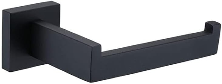 Modern Wall-Mounted Bathroom Accessories - 4 Piece Robe Hook, Towel Rail, Tissue & Toothbrush(Single Paper Holder)