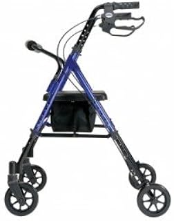 Lumex Set n Go Height Adjustable Rollator -Set N Go Height Adjustable Rollator Silver - Each 1