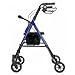 Lumex Set n Go Height Adjustable Rollator -Set N Go Height Adjustable Rollator Silver - Each 1