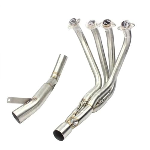 Système d'échappement complet pour Kawasaki Z1000 2010-2020 avec tube de liaison avant 60mm argent
