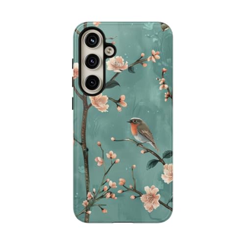 Coque Samsung S24 Plus protectrice fleur de pêcher contre les rayures