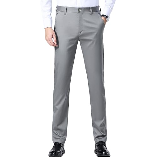 Men's Tall Classic Fit Flex Dress Pants Wrinkle-Free Formal Pants for Men Dress Casual Athletic Golf Pant