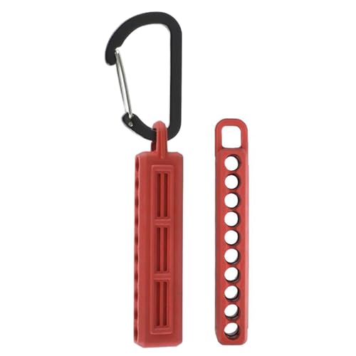 Schrauber Bit Organizer Adapter-Aufbewahrung 10-Loch Rutschfeste Stabile Halterung Mit Schnalle Für Handwerksarbeiten Bohrprojekte Holzarbeiten Schraubendreher- & Bohrbit-Halter