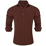 Aufrichtiges Geschenk: Das hochwertige Langarm-Shirt ist elegant und luxuriös für Männer und Junioren. Es ist ein aufrichtiges Geschenk für Vatertag, Weihnachten, Valentinstag, Neujahr, Jahrestag, Geburtstag usw.