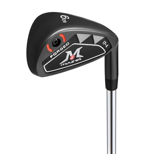MAZEL WM-X4 Golf Forged Iron 3 4 5 6 7 8 9 P S Low COG and Wide Sole Single Golf Irons Help the Beginners to Maximize Accuracy&Distance (Black 6 Iron 28)