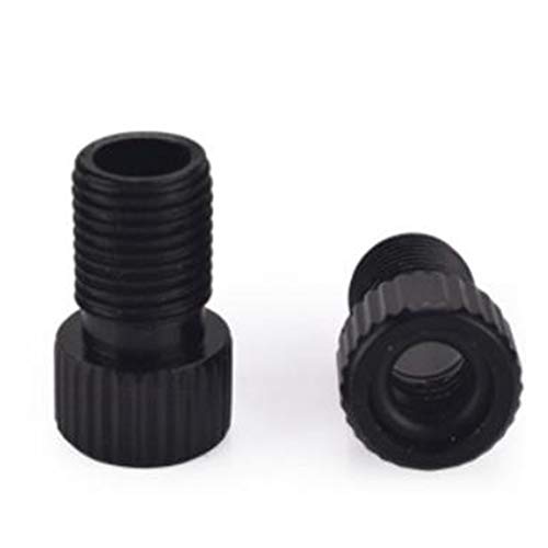 Bloepum 50PCS Converter Road Bike Bicycle Accessories Cycle Pump Tube Switch Mouth Bike Valve Adapter Black