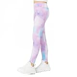 bababanana Girl's Athletic Dance Leggings, Mid-Rise Yoga Pants, Active Workout Stretch Pant for Yout