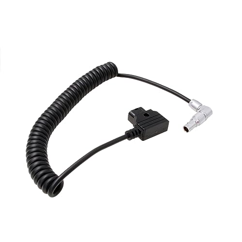 Cable V-mount D-tap a 2 pines para Z CAM E2 en espiral ajustable 2