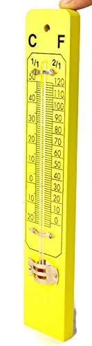 Room Temperature Wall Thermometer for wooden base mounted analog type-image-41