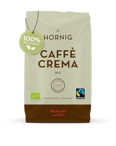 J. Hornig Kaffeebohnen Bio & Fairtrade, Caffè Crema Bio...