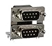 NORCOMP 189-009-513R491 STACKED D SUB CONNECTOR, RCPT/RCPT, 9POS (5 pieces)